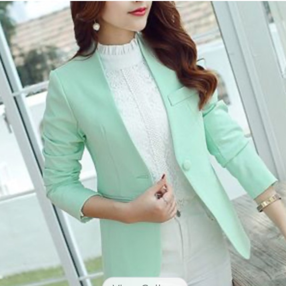 Mint Green Calvin Klein Blazer
